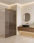 Kabina prysznicowa Walk-In Rea Flexi Brown / Gold 80  5