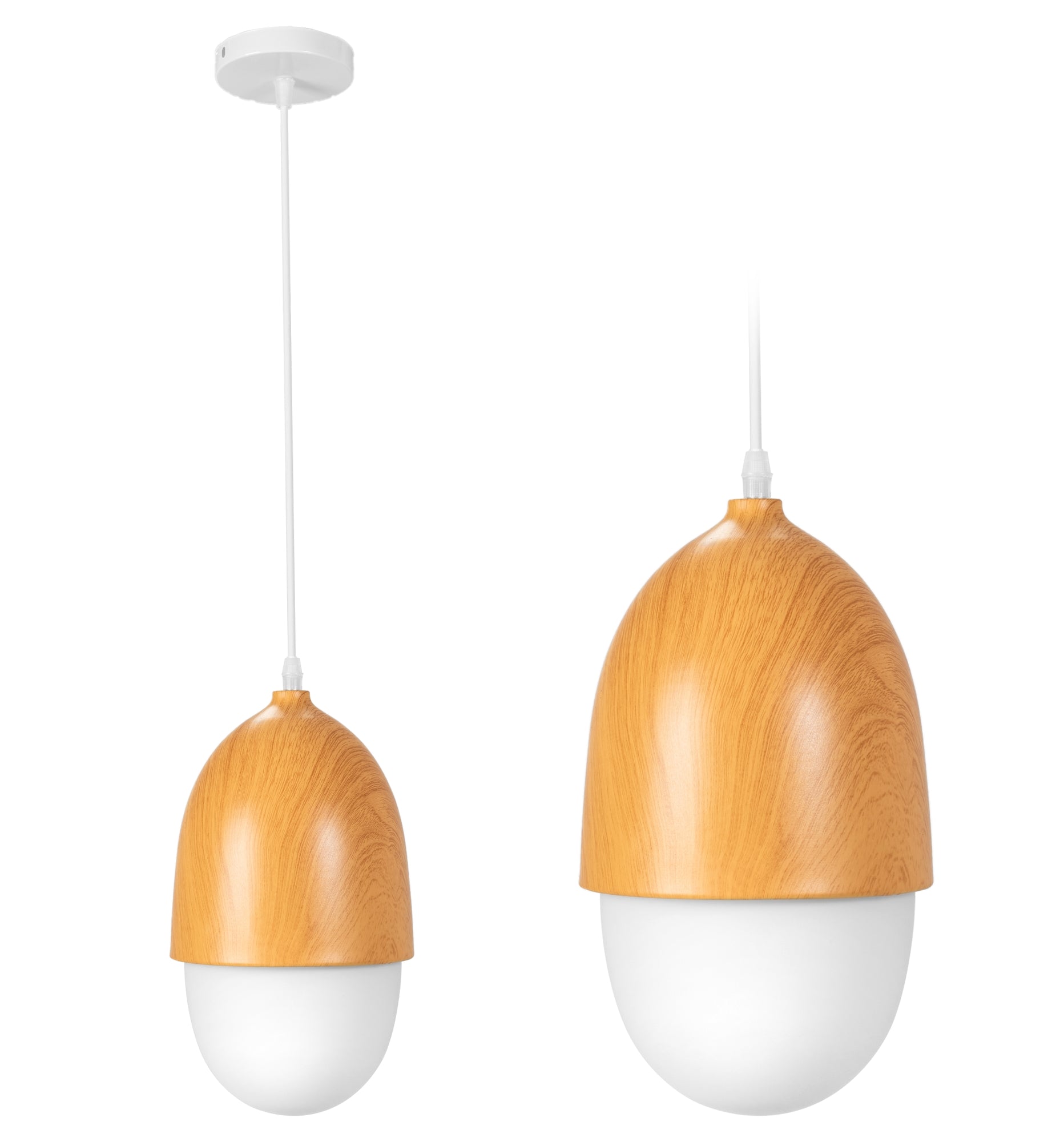 Lampa Sufitowa Wisząca Orzeszek Metal Wood Boho APP952-1CP  1