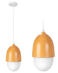 Lampa Sufitowa Wisząca Orzeszek Metal Wood Boho APP952-1CP  1