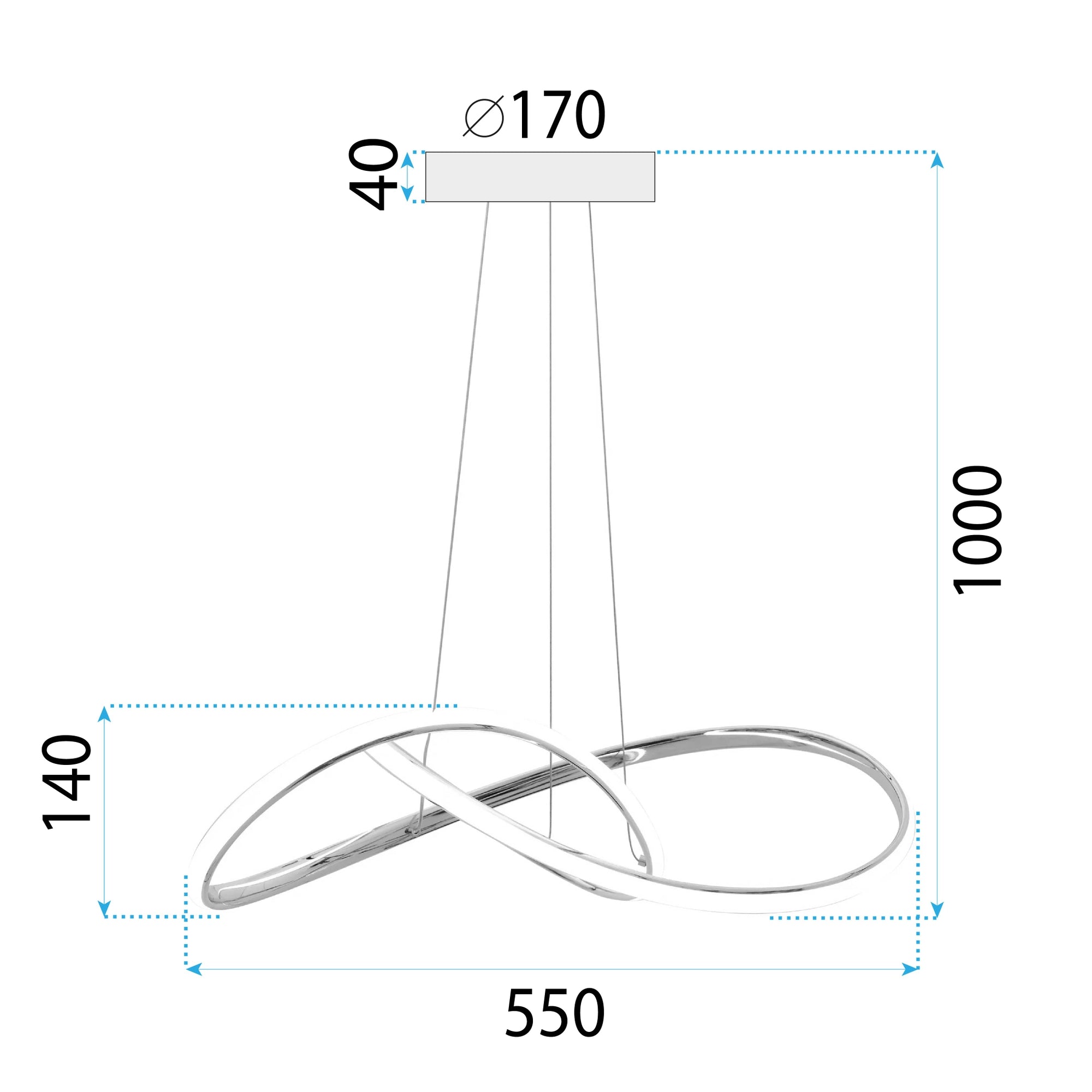 Lampa Sufitowa Wisząca Led App1601-cp Gold  7