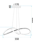 Lampa Sufitowa Wisząca Led App1601-cp Gold  7