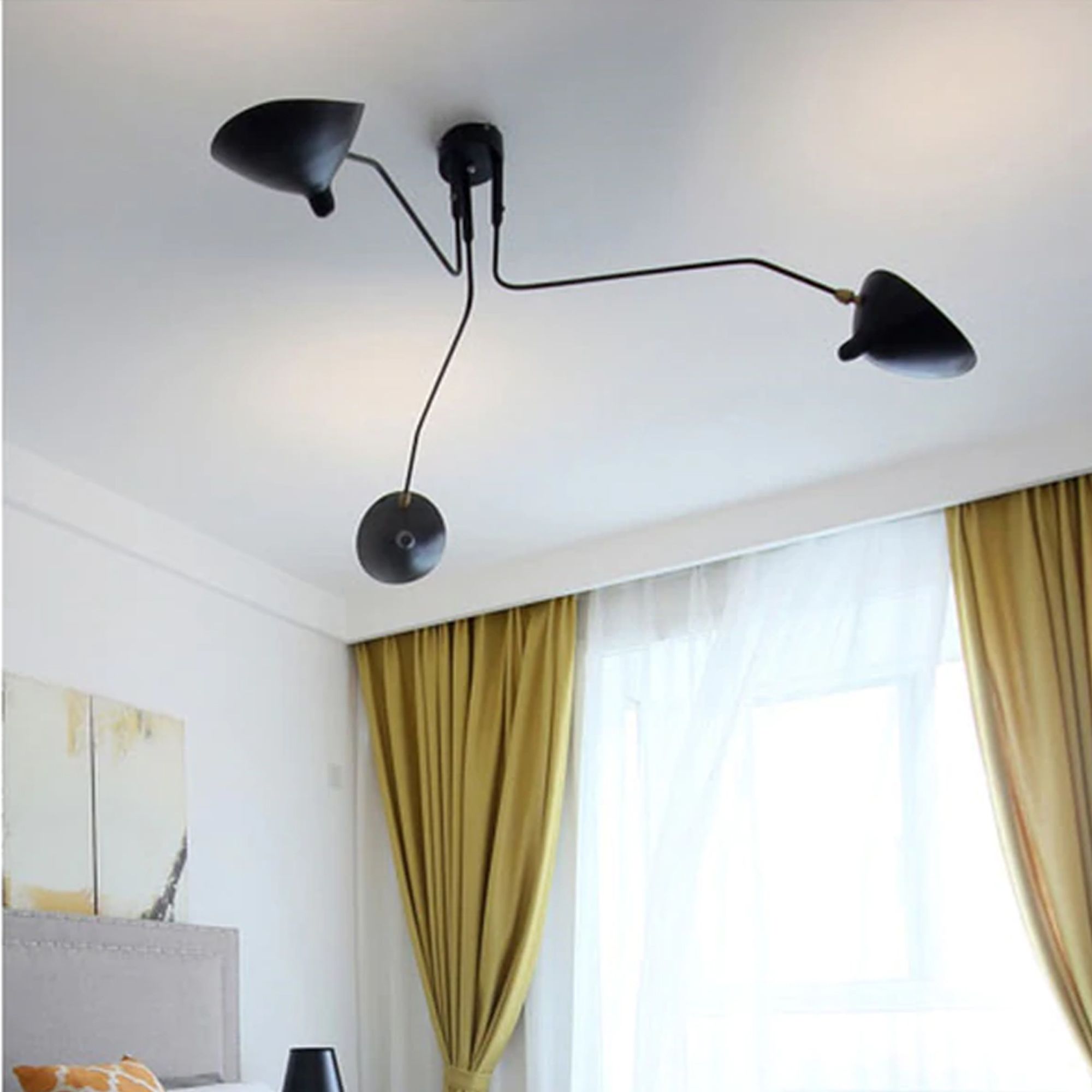 Lampa sufitowa 3 ramienna APP569-3C Czarna