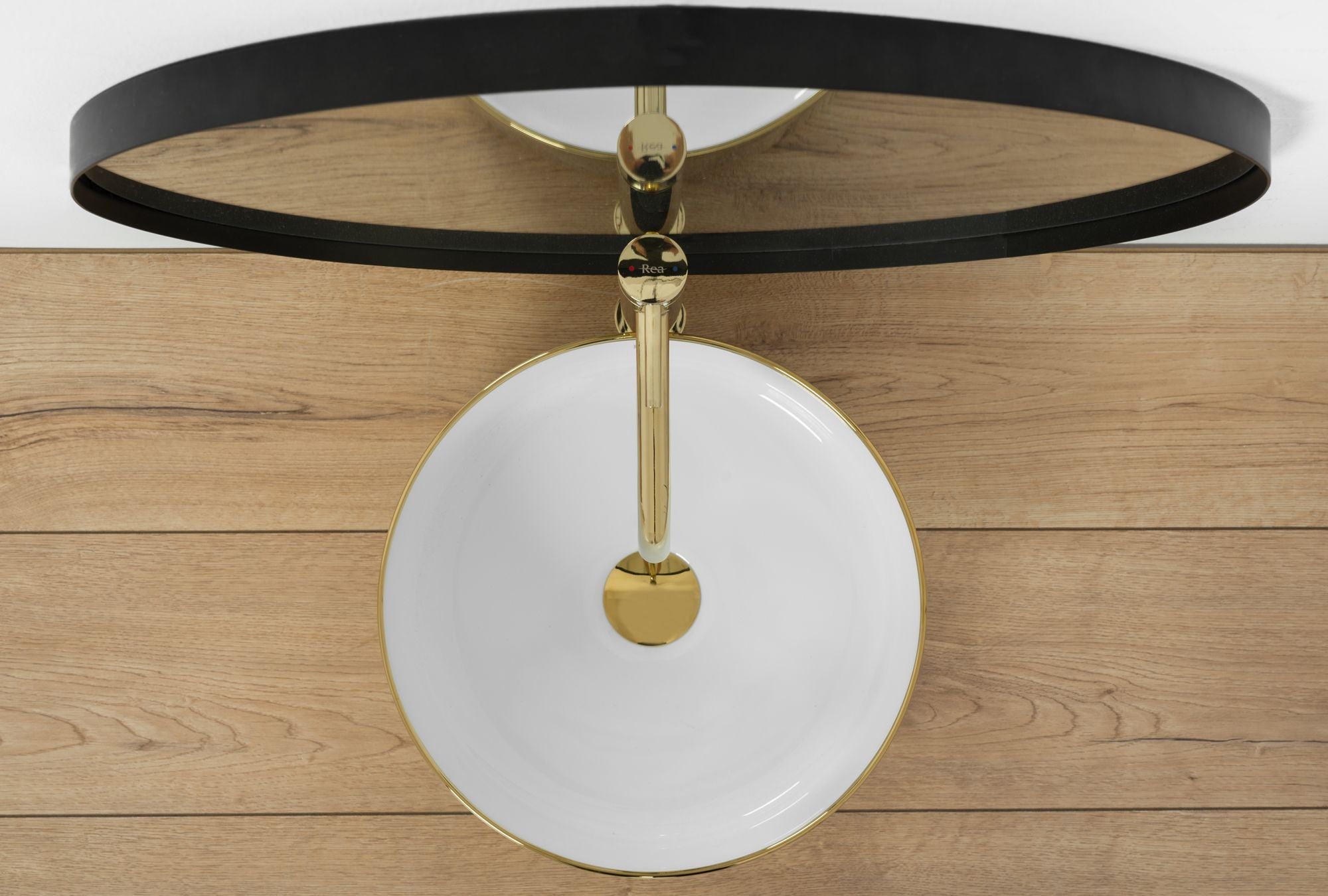 Umywalka Ceramika Nablatowa SAMI GOLD/WHITE