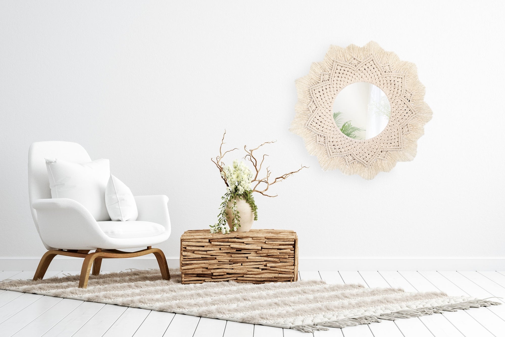 Lustro Ścienne Boho 60cm 322051  5