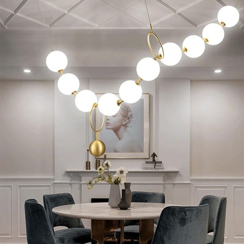 LAMPA SUFITOWA WISZĄCA LED APP1444-10CP Złota