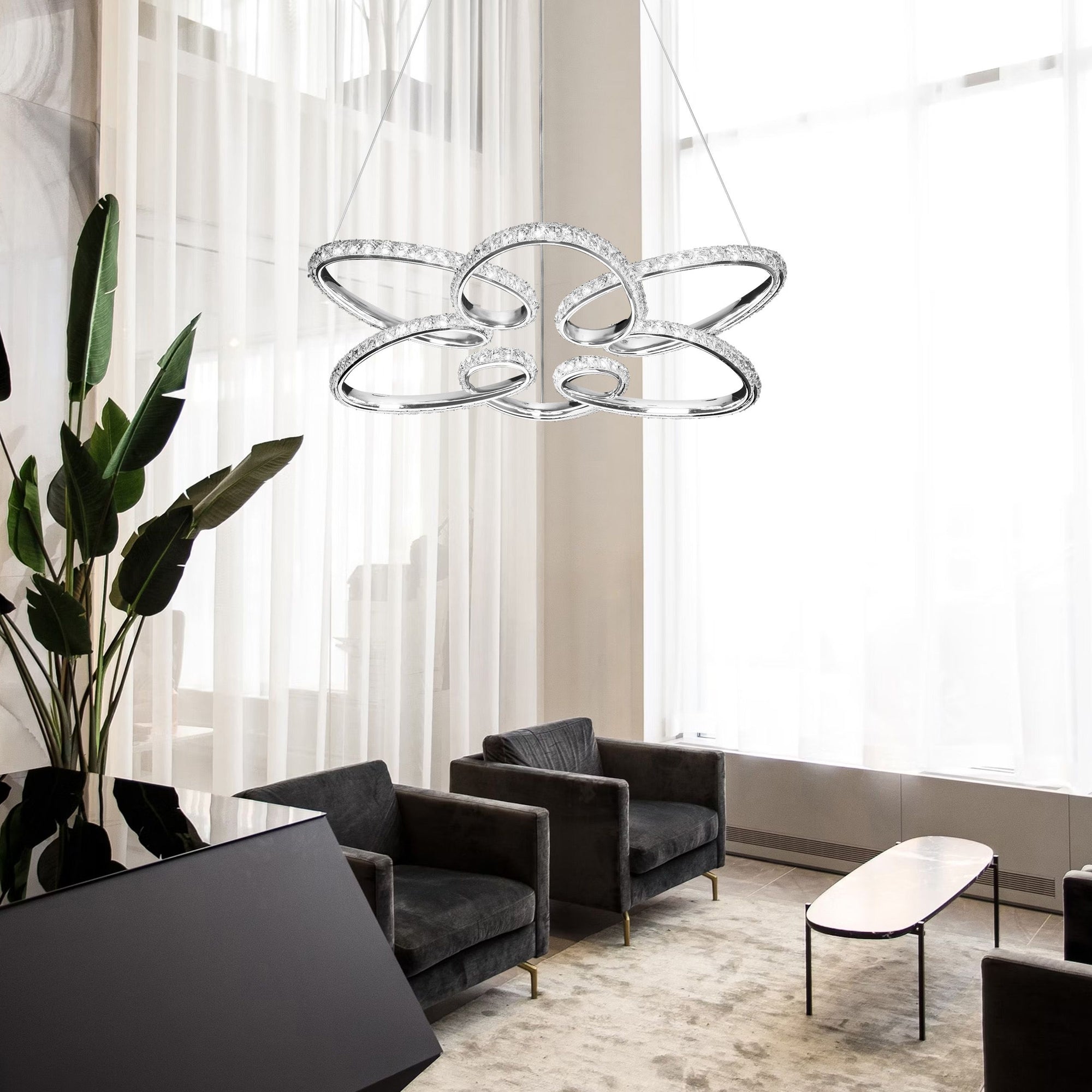 Lampa Wisząca Led G002-cp Chrom  8