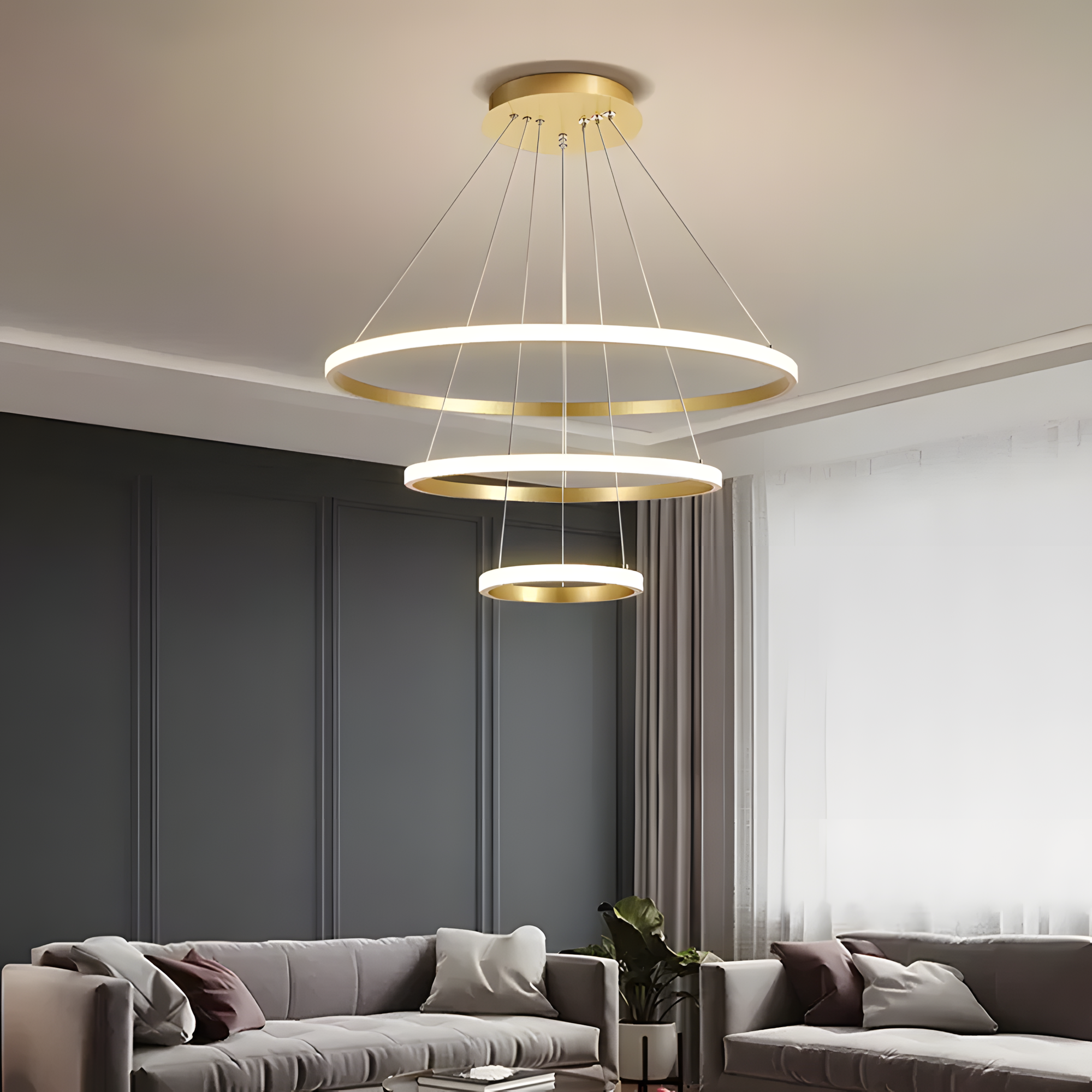 Lampa Wisząca Lhj010-cp4 Brush Gold  9