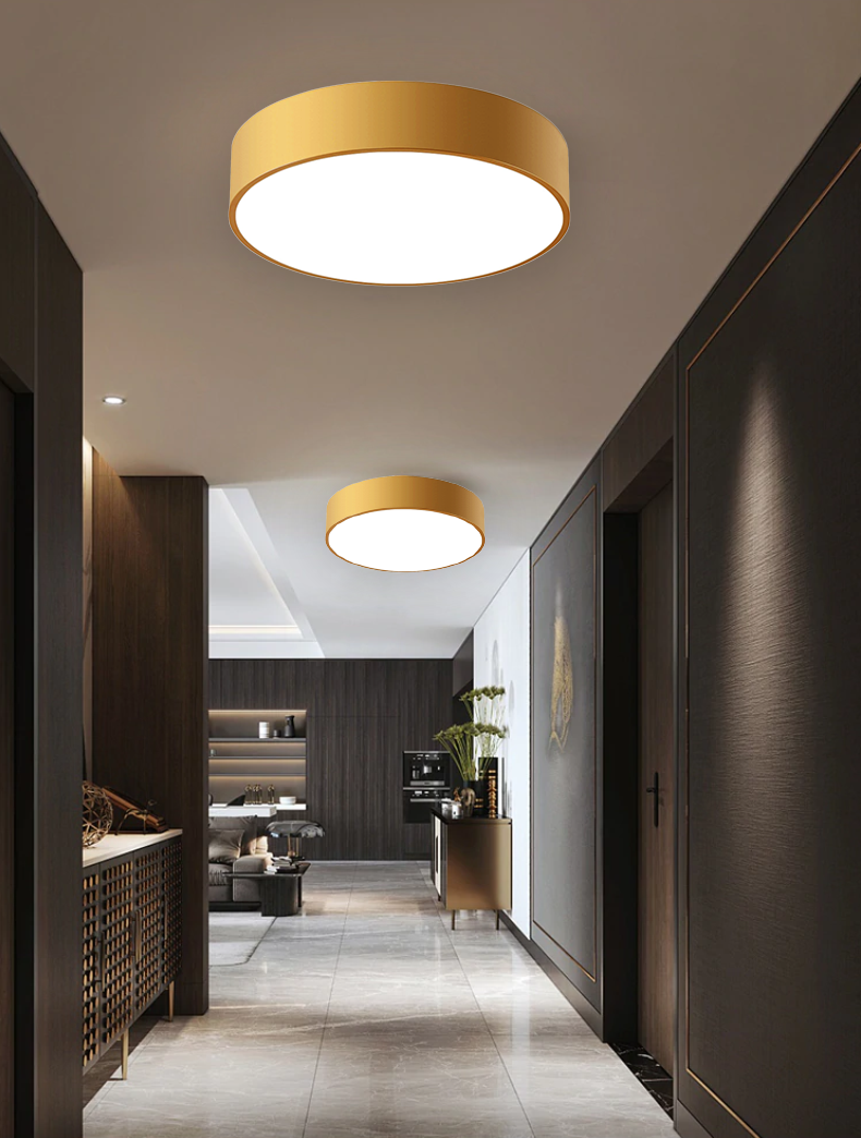 Lampa Plafon Classic APP874-C 50 cm Złota