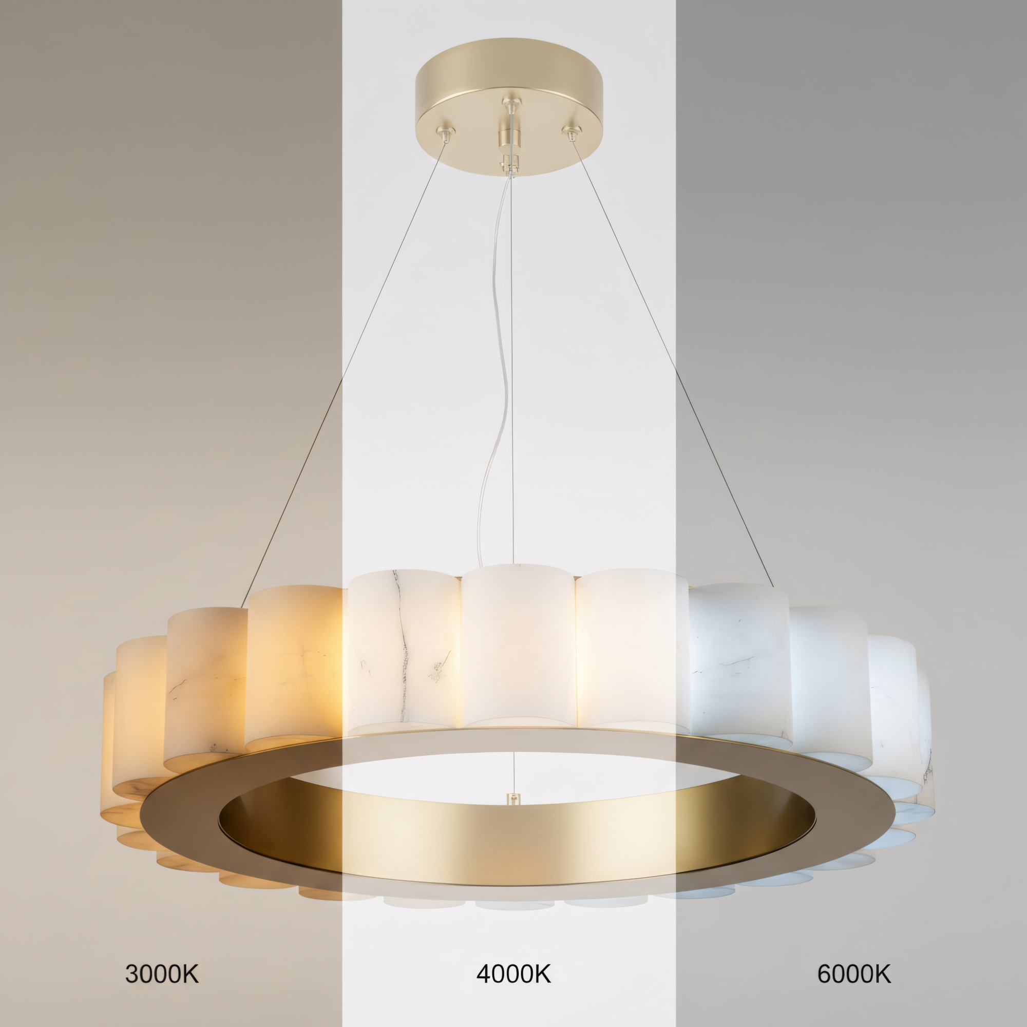 LAMPA SUFITOWA WISZĄCA LED APP1801-CP Brush Gold  8