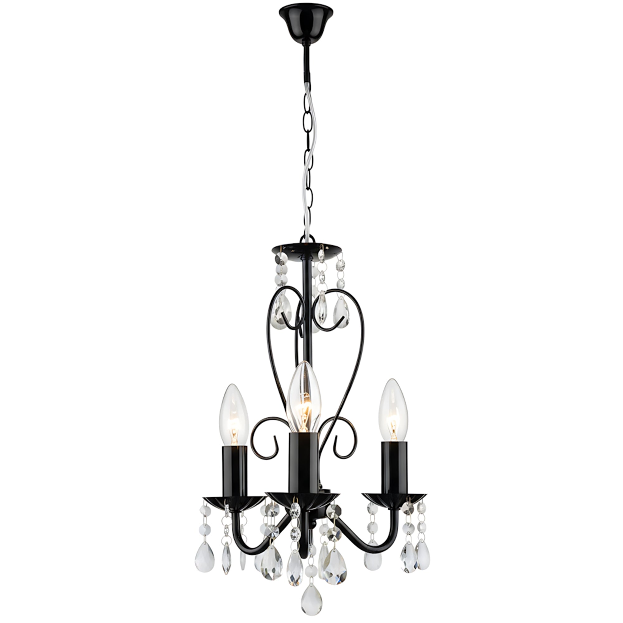 Lampa Sufitowa Wisząca Ebt013-3cp Czarna  1