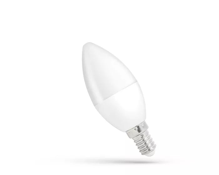 Żarówka Led Świecowa Zimna E-14 230v 8w Cw Woj+14222  1