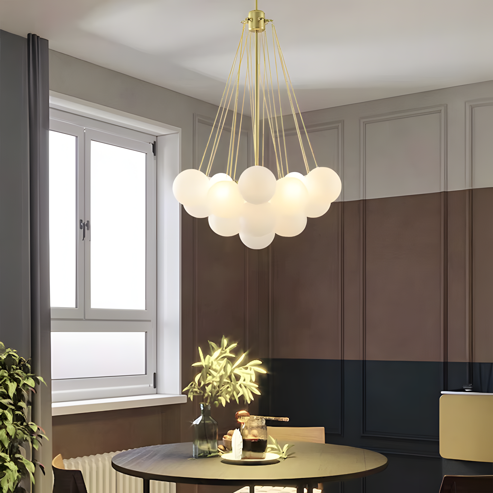 Lampa Sufitowa Wisząca APP1688-12CP Złota  8