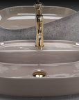 Umywalka REA Aura 61 Beige Shiny  3