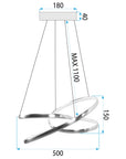Lampa Wisząca Led G005-cp Złota  8