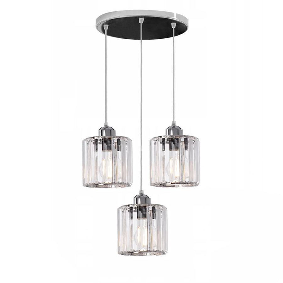 Lampa Sufitowa Kryształ APP510-3CPR Srebrna