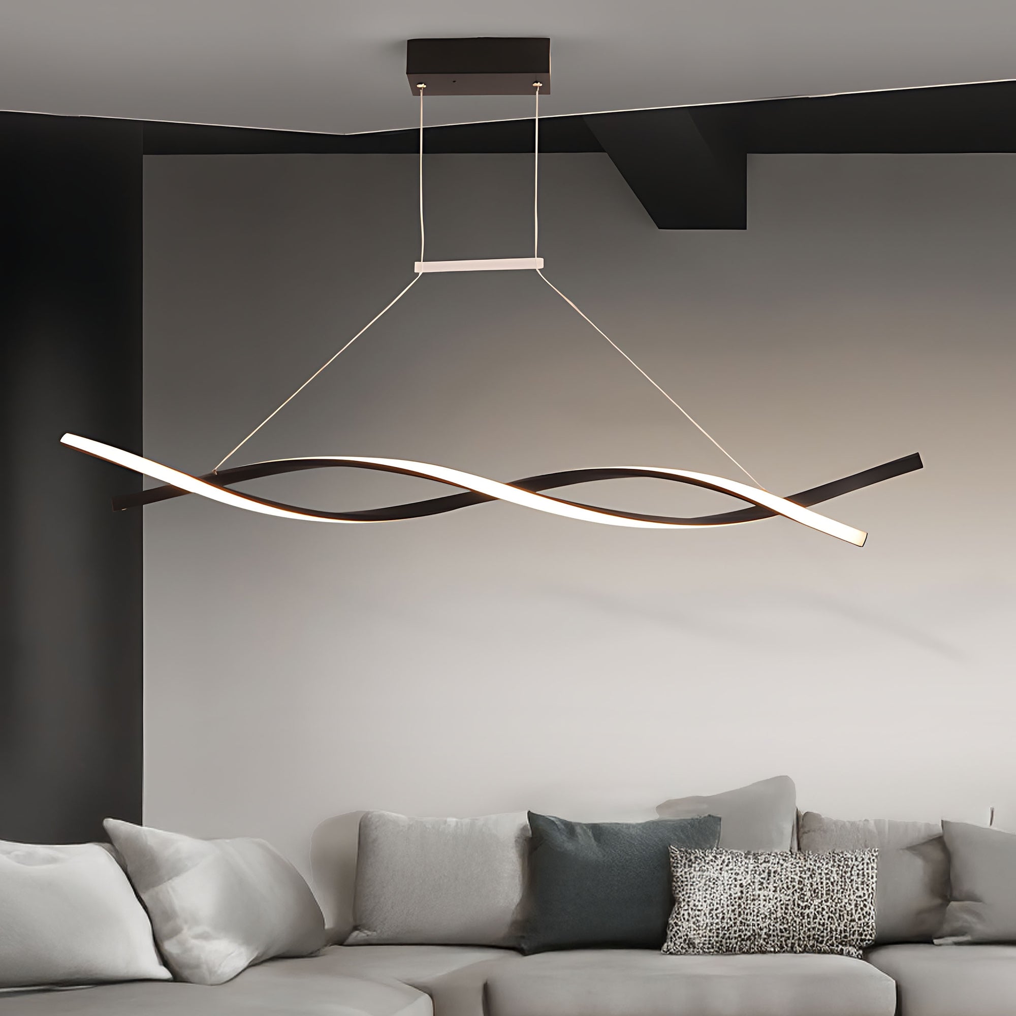 Lampa Sufitowa Wisząca Led Lhj020-cp Czarna  19