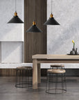 LAMPA SUFITOWA WISZĄCA PORTO APP017-3CP Czarna
