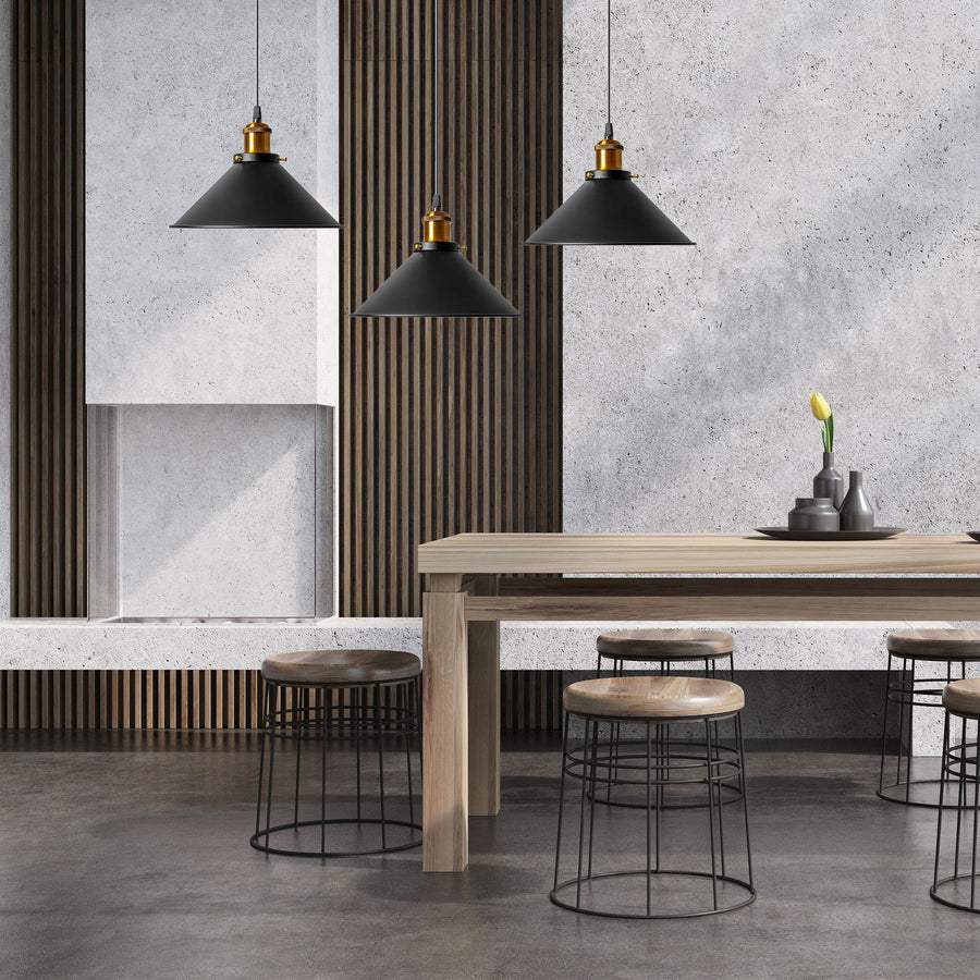 LAMPA SUFITOWA WISZĄCA PORTO APP017-3CP Czarna