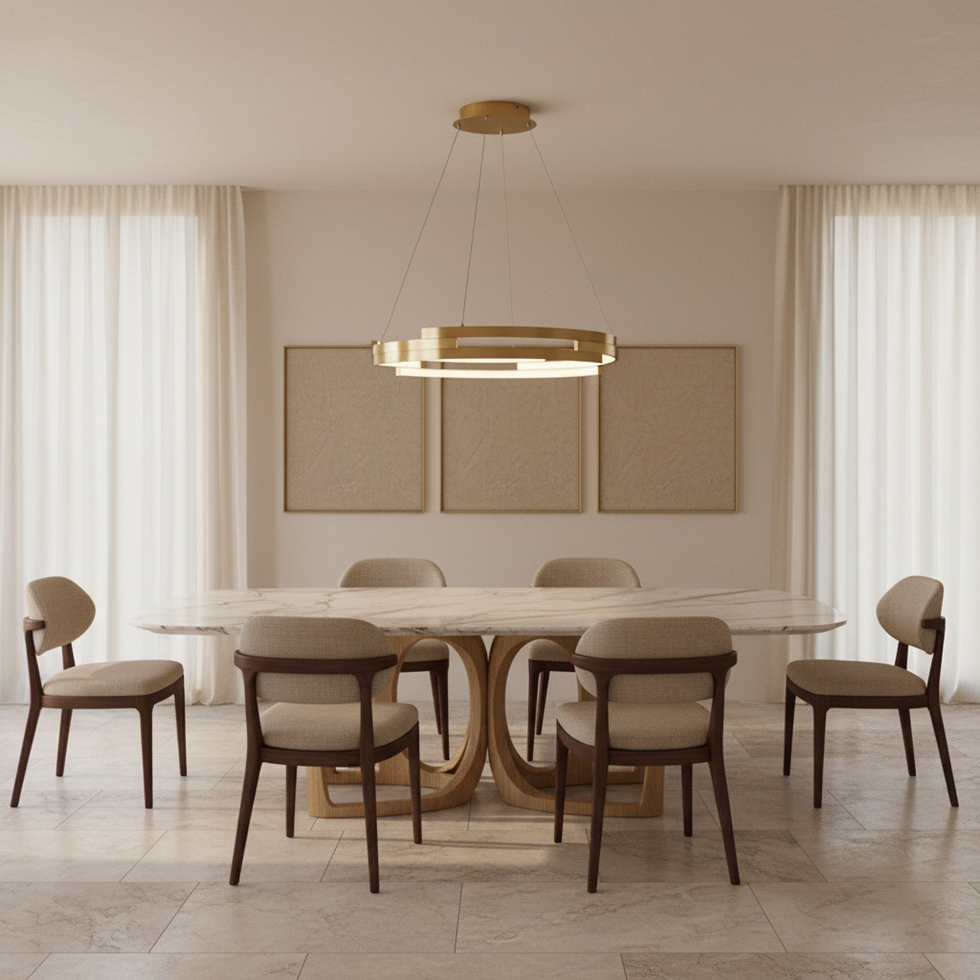 Lampa Sufitowa Wisząca G127-cp 50cm Złota  3