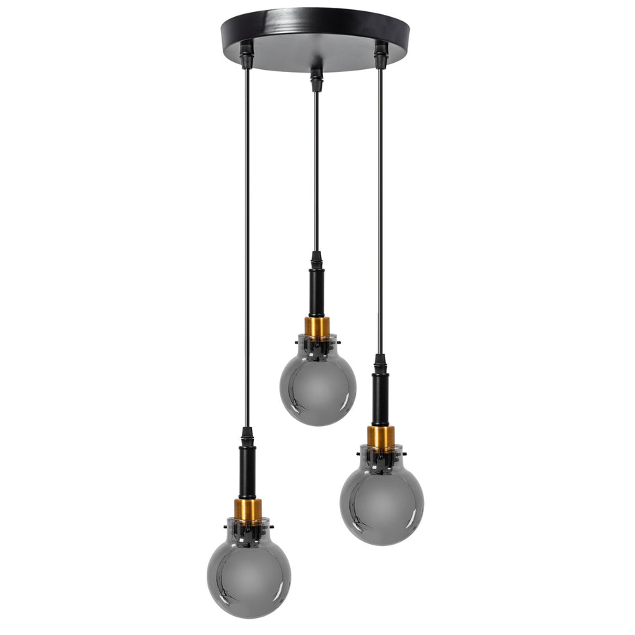 Lampa Wisząca APP1125-3CP Black Gold
