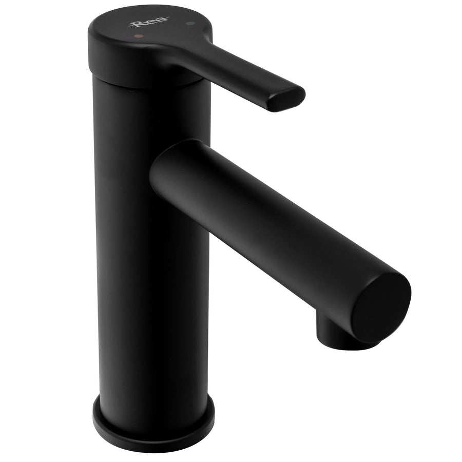 Bateria Umywalkowa REA PIXEL Czarna Black Niska