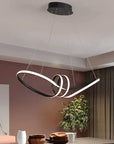 Lampa sufitowa nowoczesna LED + PILOT APP823-CP Czarna