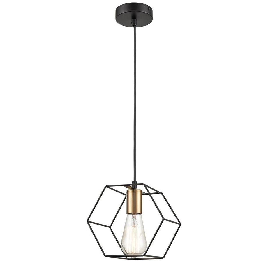 Lampa Wisząca APP1131-1CP Czarno złota  7