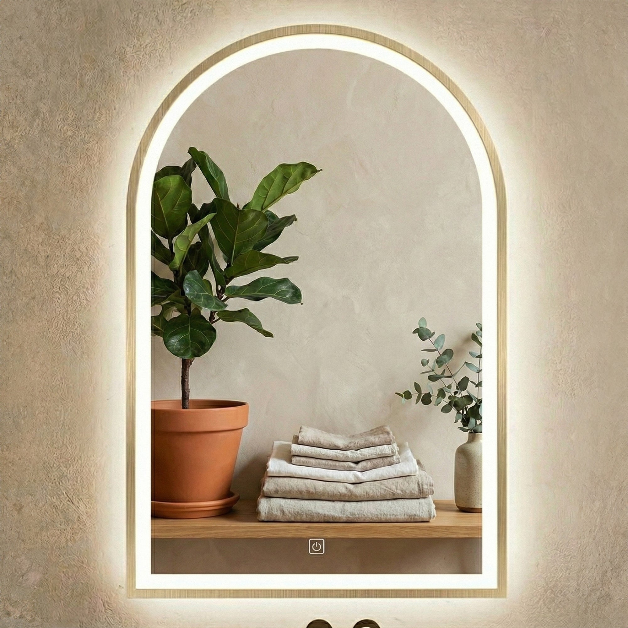 LUSTRO ŚCIENNE LED 60x100cm DART GOLD  9