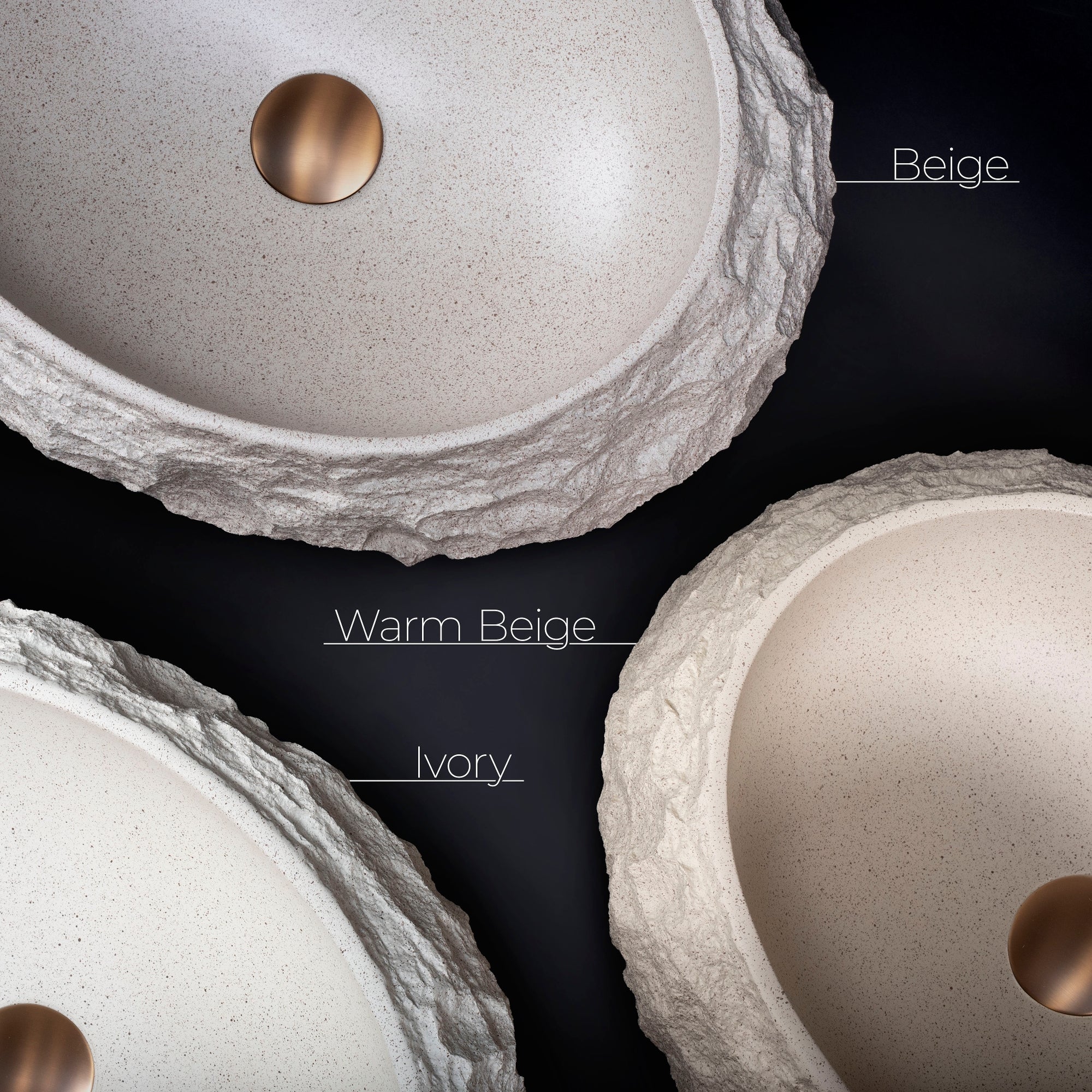 Umywalka nablatowa Rea Mika Warm Beige  9