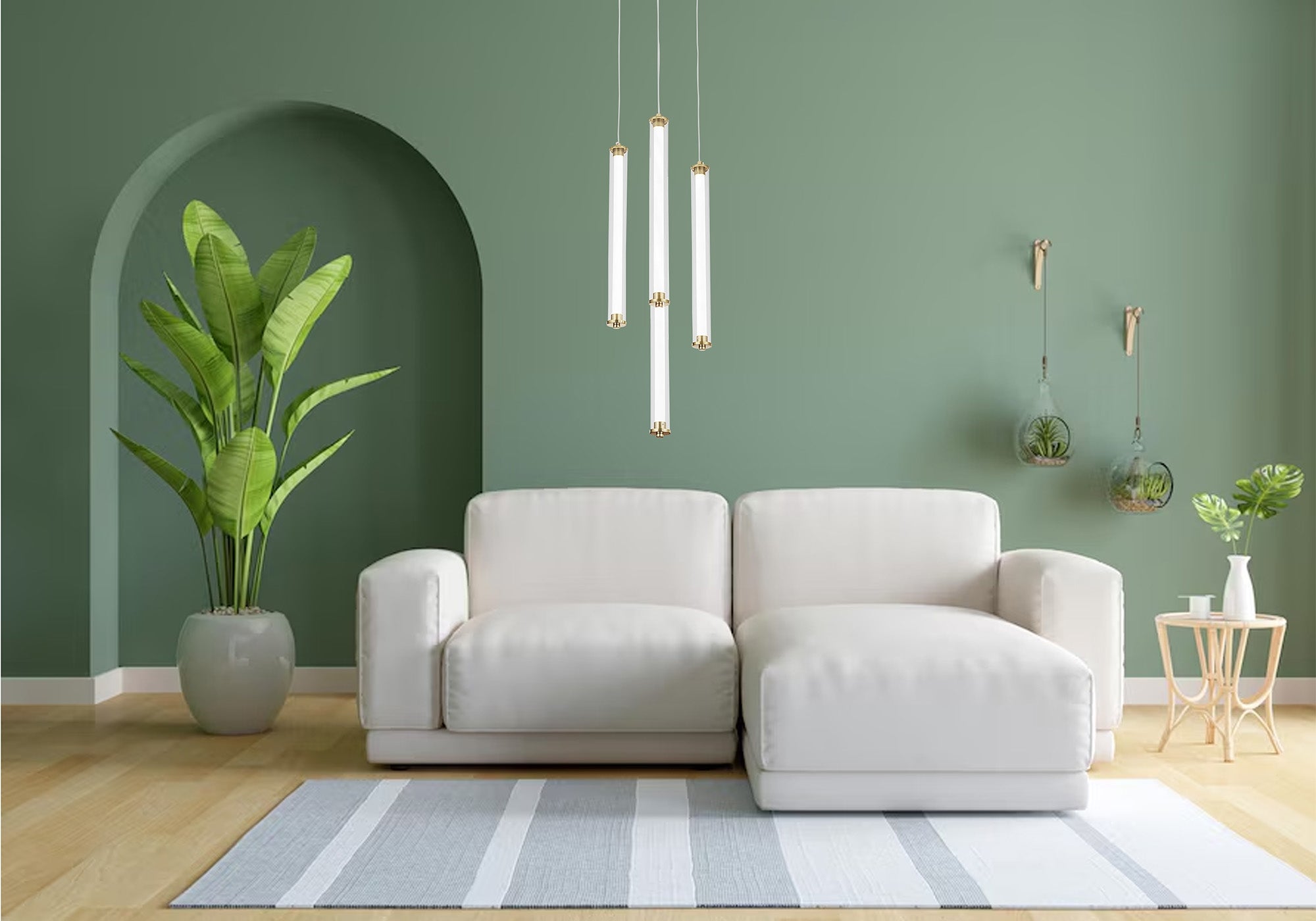 Lampa Wisząca Led G024-4cpr Złota  4