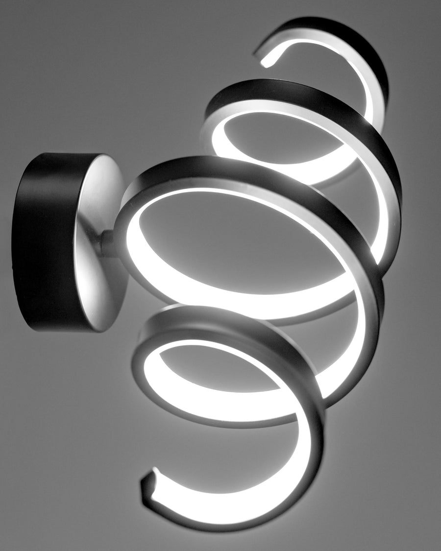 LAMPA ŚCIENNA KINKIET LED SPRING APP826-W Czarny MAT