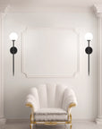 LAMPA KINKIET NOWOCZESNY 52cm APP577-1W CZARNa  4