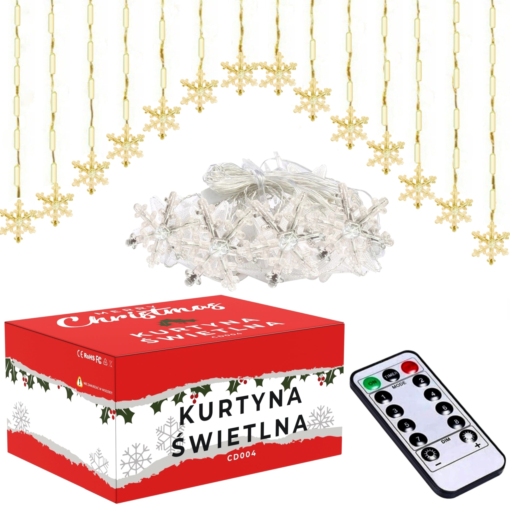 Kurtyna LED z Pilotem (CD004)  1