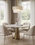 Lampa sufitowa wisząca APP1746-4CP 40 cm Złota  6