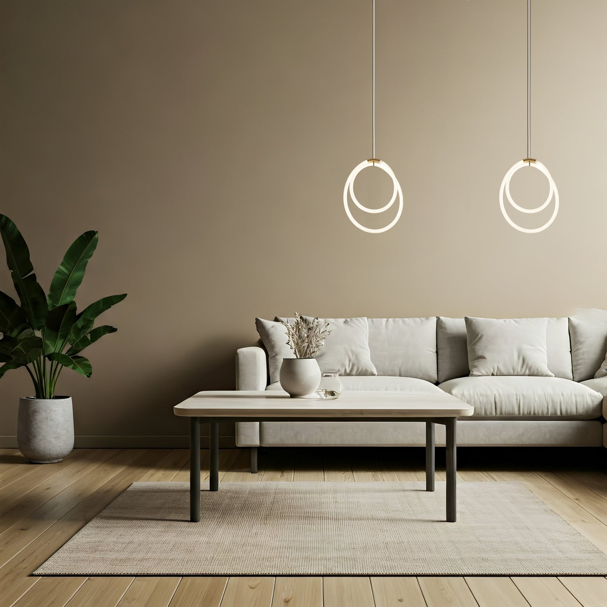 Lampa Wisząca Led G021-cp Złota  4
