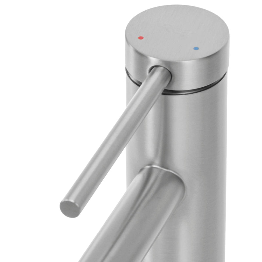 Bateria Umywalkowa Rea Foss nikiel szczotkowany Inox wysoka nickel brush