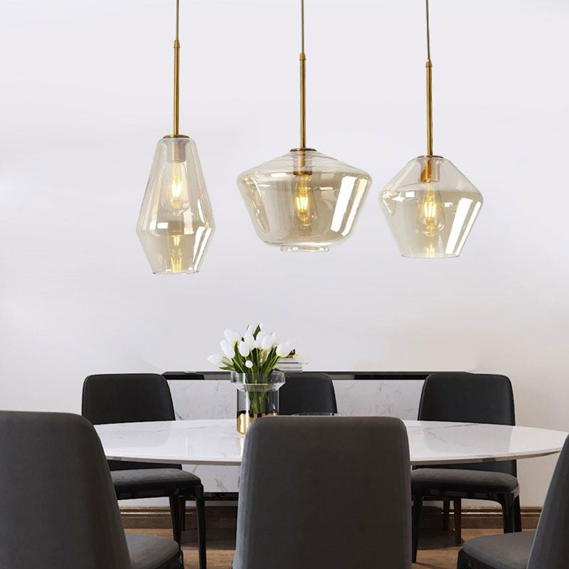 Lampa sufitowa szklana APP439-1CP Amber  7
