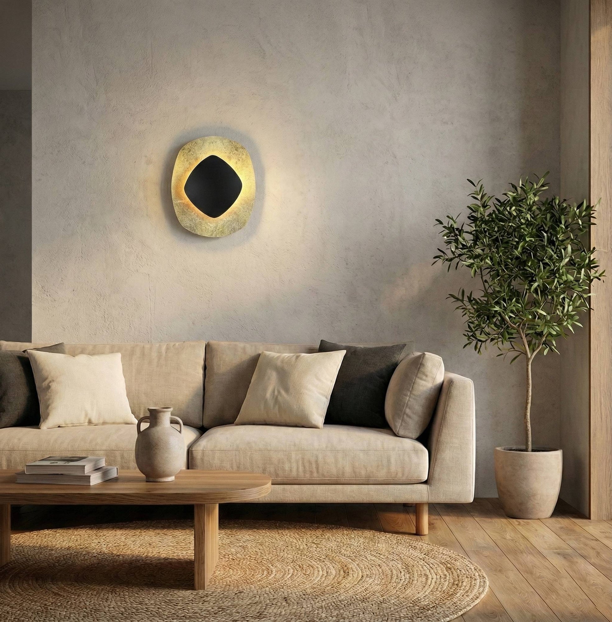 LAMPA ŚCIENNA KINKIET APP1270 CZARNA/ZŁOTA  13