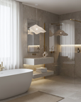 Kabina Prysznicowa Walk-in Rea Flexi Transparent / Brush Gold 110  6