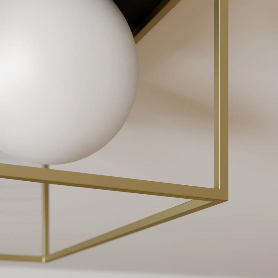 Lampa sufitowa plafon APP1166-1C Gold White