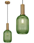 Lampa Sufitowa Wisząca Szklana APP459-1CP Zielona