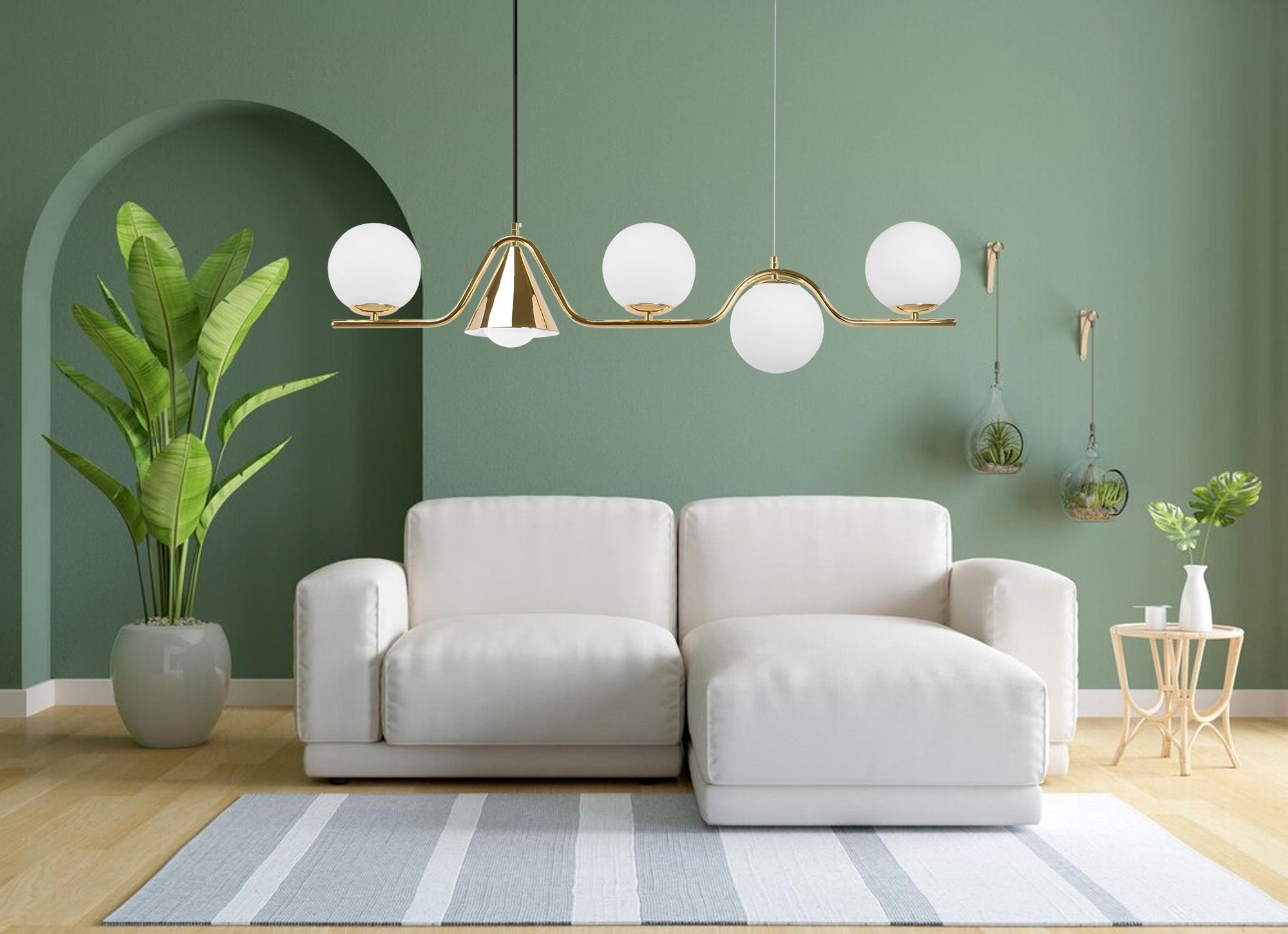Lampa Sufitowa Wisząca Gold APP1662-5CP  4