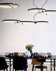 Lampa Ring 3 led + pilot APP752-30-40-50 Czarna