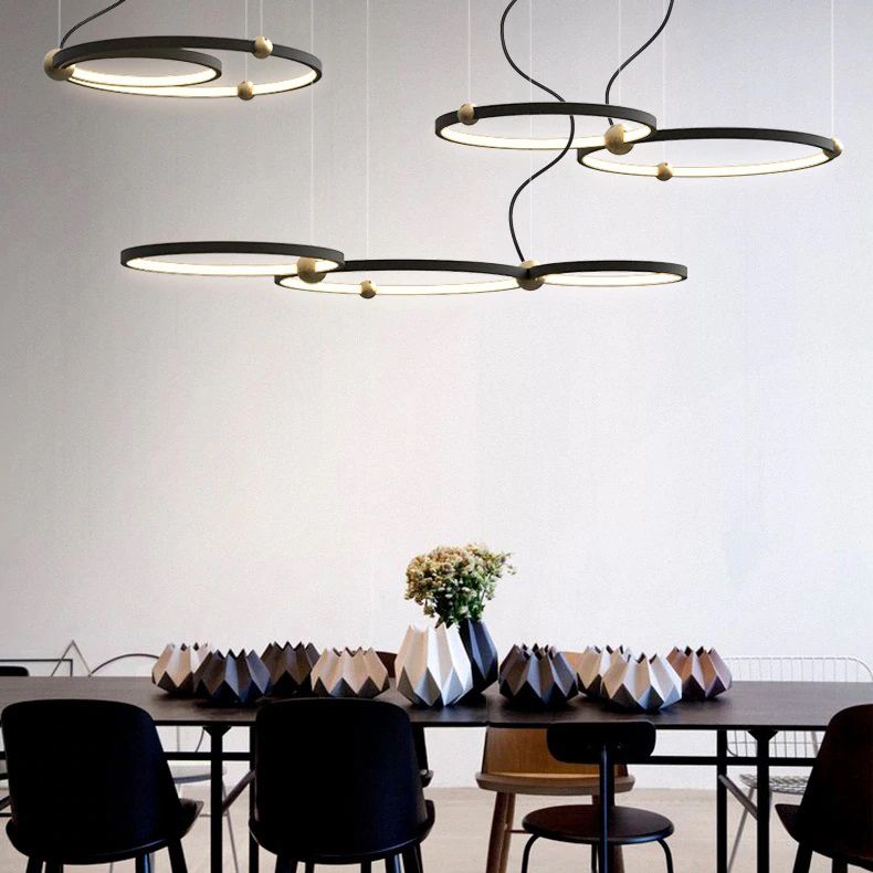 Lampa Ring 3 led + pilot APP752-30-40-50 Czarna