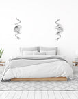 LAMPA ŚCIENNA KINKIET LED SPRING APP828-W CHROME