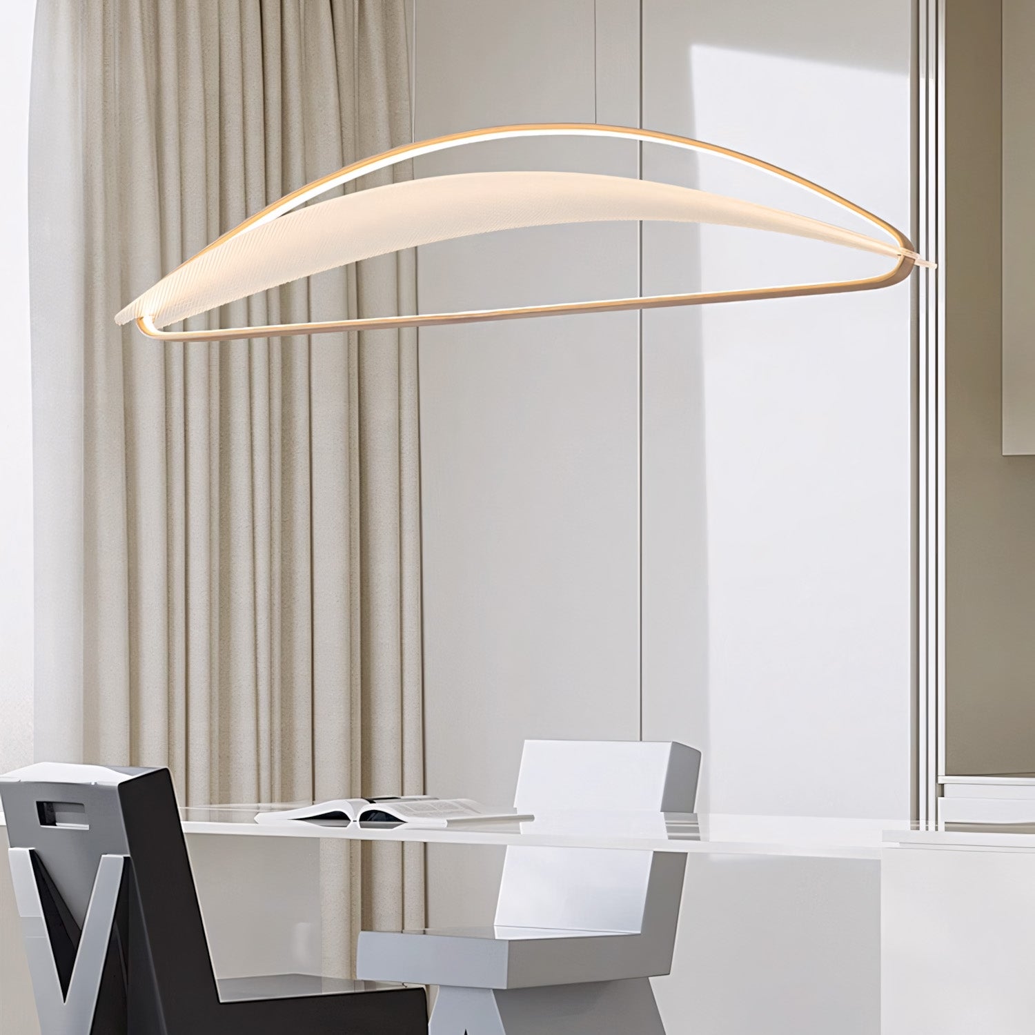Lampa Sufitowa Wisząca Led G124-cp Złota  3