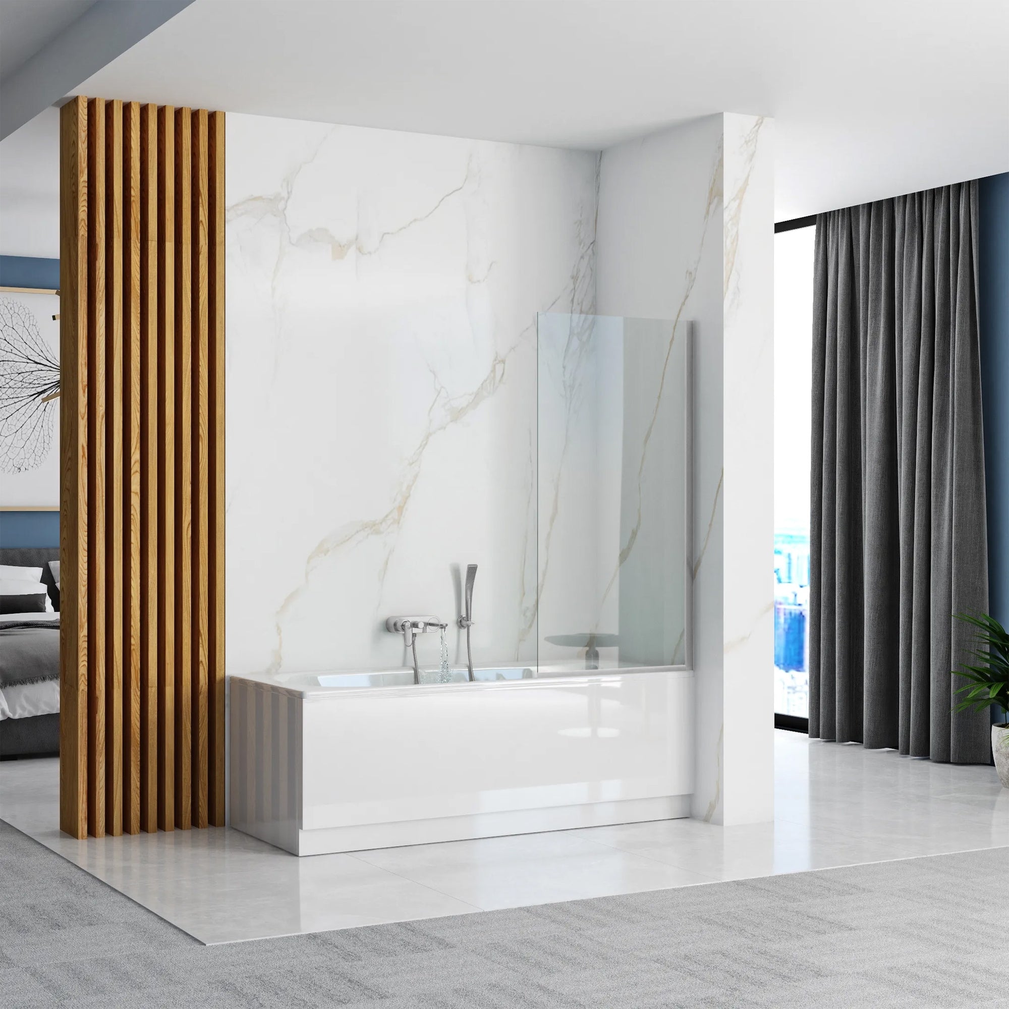 Parawan nawannowy Rea Lagos Ruchomy 70 Chrom  4